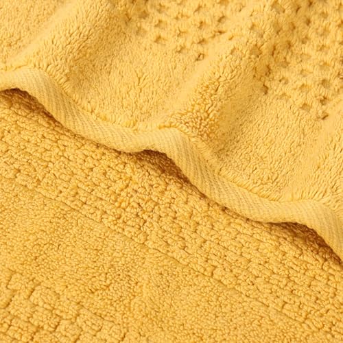 Playa Zero Twist Cotton Medium Weight Towels (6 Piece Towel Set / Gold)