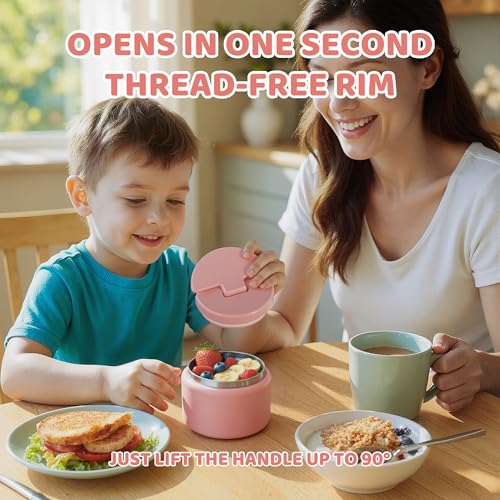 14.5oz Soup Thermo for Hot Food Kids Vacuum Insulated Food Jar Twist (Pink)