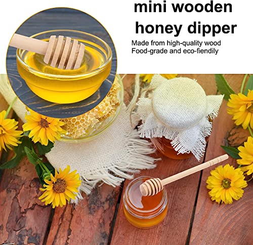100Pcs 4inch Honey Dipper Sticks (100PCS 4 Inch)