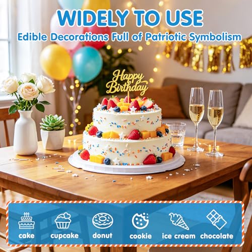Edible Blue Orange Sprinkles for Cake Decorating (Sports Stars)