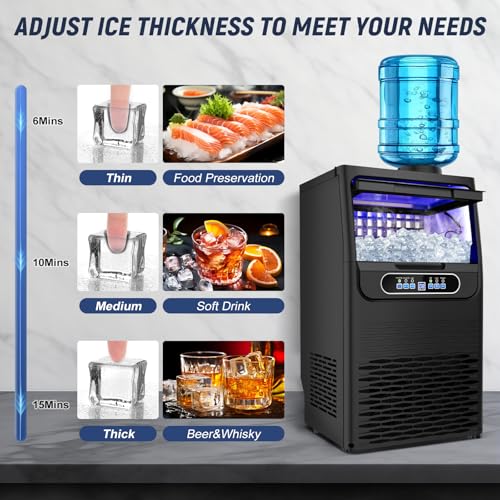 Under Counter Ice Maker Machine (Stainless Steel)