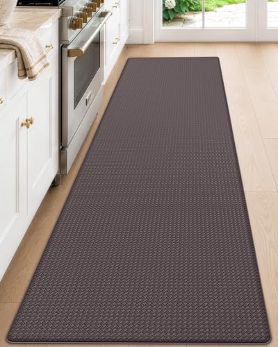 Kitchen Floor Mats Cushioned Anti Fatigue (Brown / 86"l X 23"w X 0.4"th)