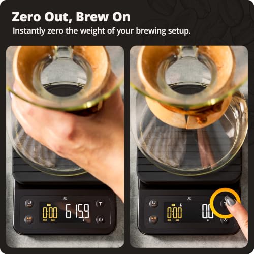 Coffee Scale with Timer (Onyx Black)