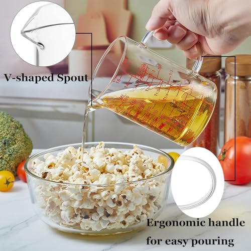 Ackers Mirror Scale Glass Measuring Cup (16OZ Mirror Graduated)