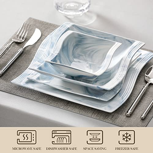 Plates and Bowls Sets (26 Piece(Service for 6) / Blue)
