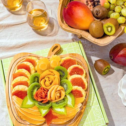 Dried Fruit Gift Basket with Wooden Tray (Exotic)