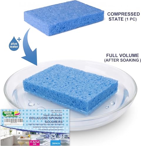 36 Pk Pop Up Compressed Cellulose Kitchen Sponges (36 Count)