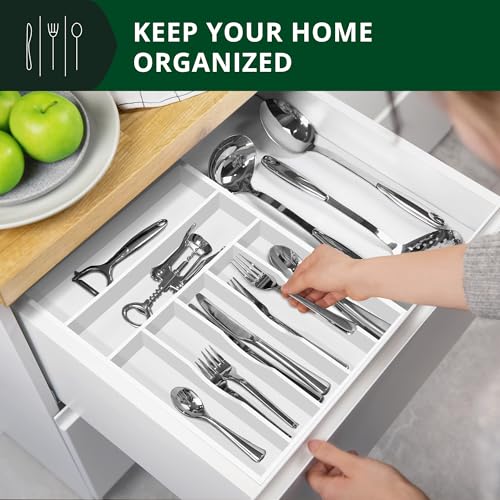Luxury Bamboo Kitchen Drawer Organizer
