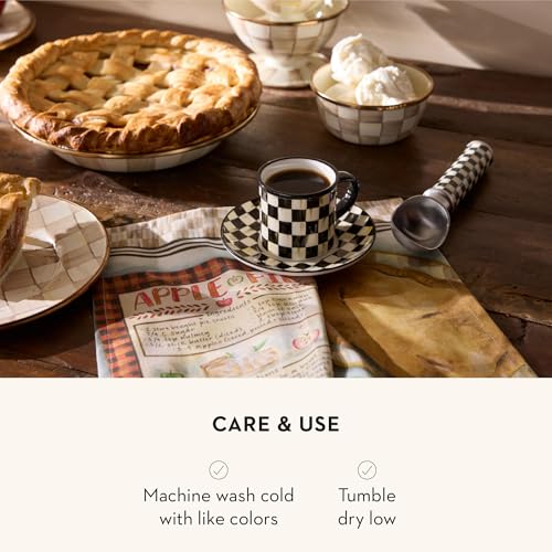 Cotton Dish Towel (Apple Pie Recipe / 1-Pack)