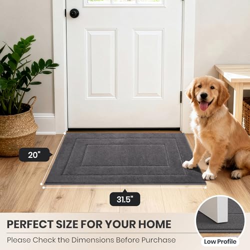 Dirt Trapping Door Mat Indoor Entrance (Grey / 20" X 31.5" (Rectangular))