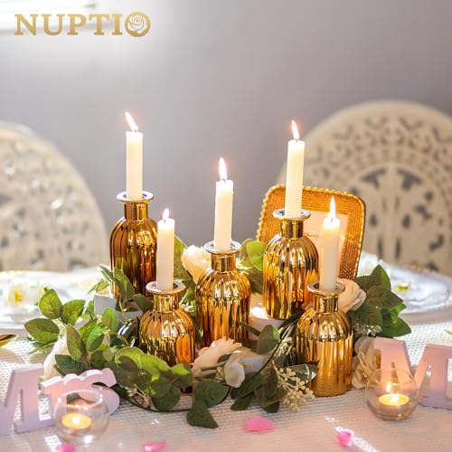 Gold Glass Bud Vases (Style 2)