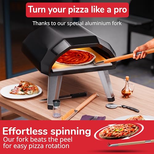 Pizza Turner Fork & Bubble Popper Extra Long