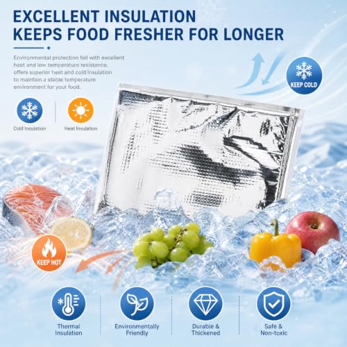 Insulated Food Storage Bag with Zipper Design