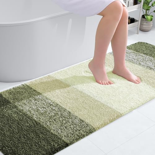 Bathroom Runner Rug 70x20 (70" X 20" / Dark Green)