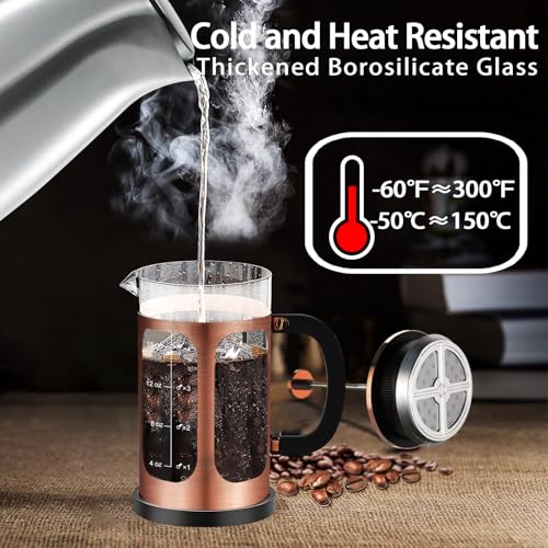French Press Coffee Maker (Copper / 21 oz)