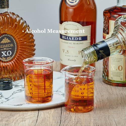 4 oz 120 ml Glass Measuring Cup with V (120 ML (4 Oz)-SINGLE)