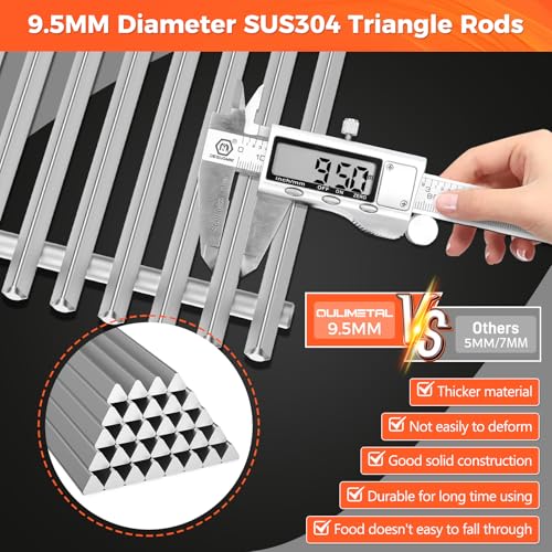 9.5MM Grill Grates for Weber Genesis II E (9.5MM 18.75" for Weber Genesis 400)