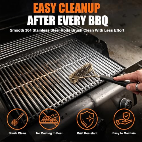 9.5MM 17.5" Grill Grates for Weber Spirit 300 & GS4 Spirit II 300 Series (9.5MM 17.5" for Weber Spirit 300 & GS4 II 300)