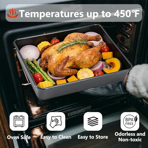 3 Pack Roasting Pan Set