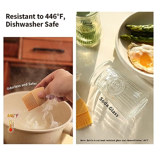 Oil Dispenser with Brush (1 Pack / Green)