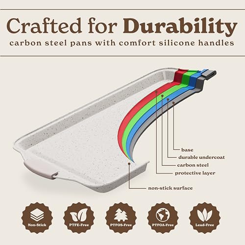 Nonstick Stackable Bakeware Set