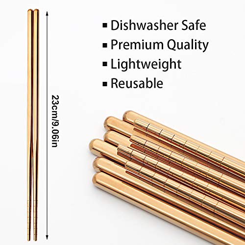 Stainless Steel Chopsticks (Rose)