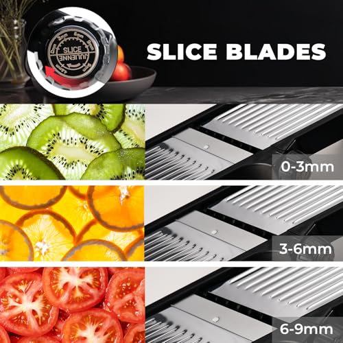 5‑in‑1 Adjustable Mandoline Slicer (Black)