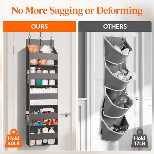 6 Pack Over the Door Organizer 5 Section Hanging Storage