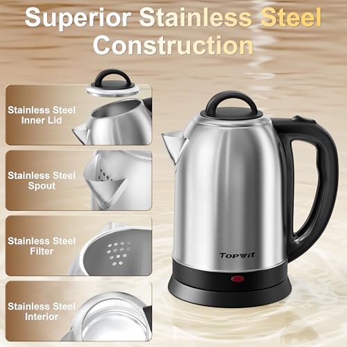 2.5L Large Electric Kettle (silver)