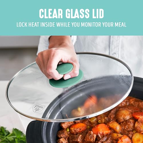 8QT Ceramic Nonstick Slow Cooker (Turquoise / 8 Quarts)