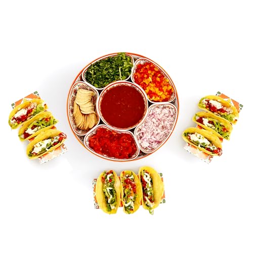 Taco Bar Serving Set (Orange)