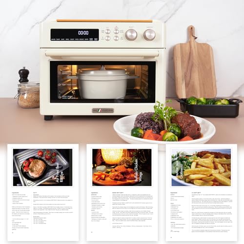 Retro 26.3 QT Infrared Heating Air Fryer Toaster Oven (Almond Yellow Color)