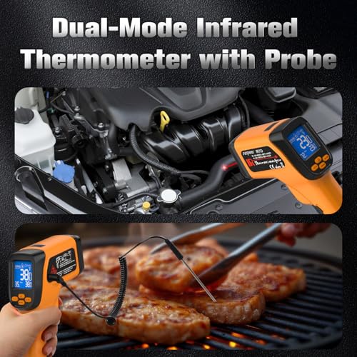 Infrared Thermometer Temperature Gun 1472°F (-58°F to 1472°F)