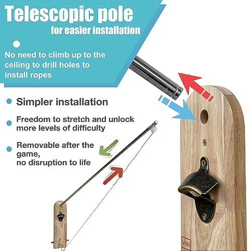 Hook and Ring Toss Game Bottle Opener Ring Toss Hook Indoor Party Man cave