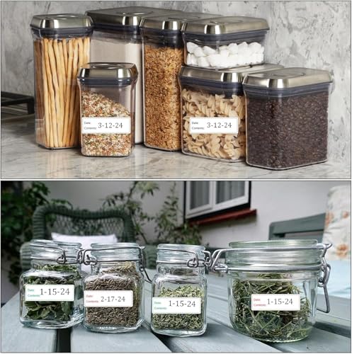 Freezer Labels 4 Rolls 2000pcs (4 Rolls 2000pcs / Black- 4 Rolls 2000pcs)