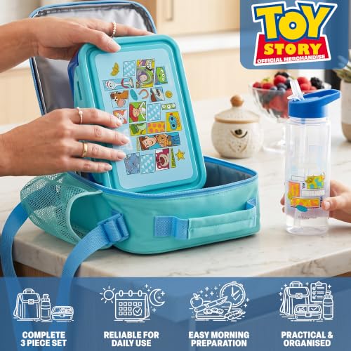 Toy Story Boys Lunch Box 3Pc Set (Blue Toy Story)