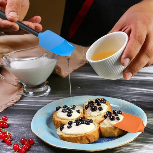 Silicone Spatula Set of 5 (Colorful B Black)