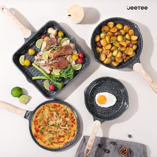 24Pcs Ceramic Cookware Set (24 pcs Grey Ceramic)