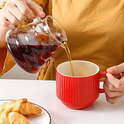 Red Coffee Mugs (Red / 15 Ounces)