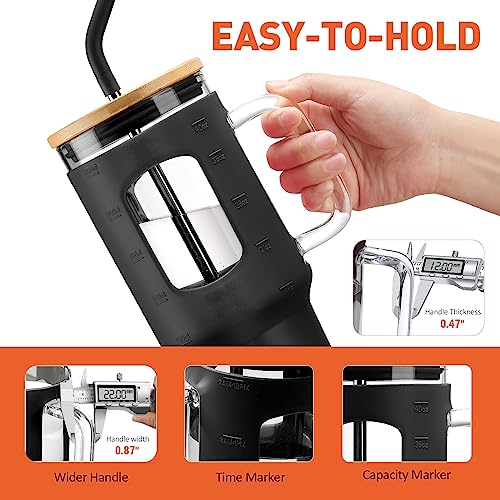 Glass Tumbler with Straw and Lid (Black / 40 Ounces)