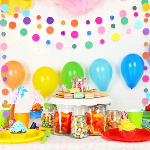 10 Pieces Circle Garland Banner Hanging (131 Foot)