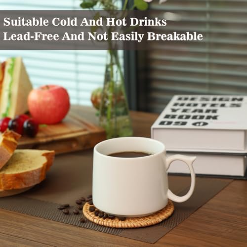 Coffee Mugs Gift Set of 4 (White)