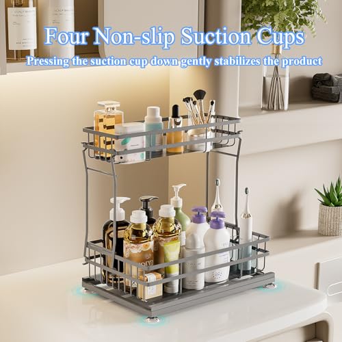 1 Pack Under Sink Organizers and Storage (Grey / 1 Pack)