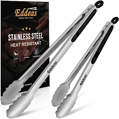 Grill Tongs UP TO 600 °F Extra Long BBQ Tong For Cooking 12" 17 INCH