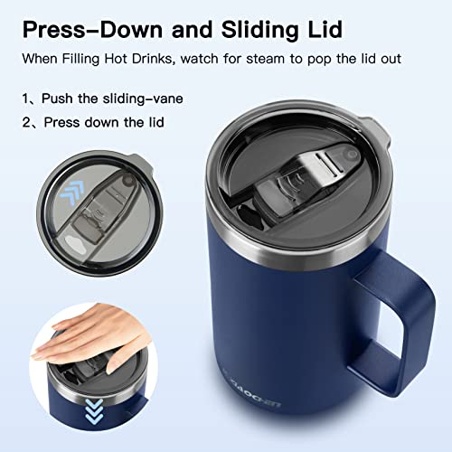 2 Pack 20 oz Insulated Coffee Mugs (B2.Purple+Navy / 20 ounces (2 pack))