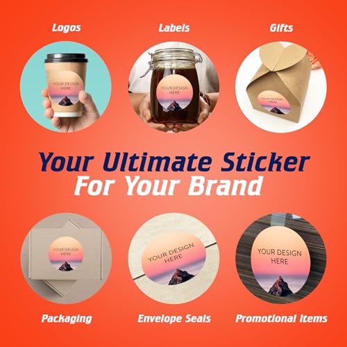 Custom Vinyl Stickers Your Image (100 Count)
