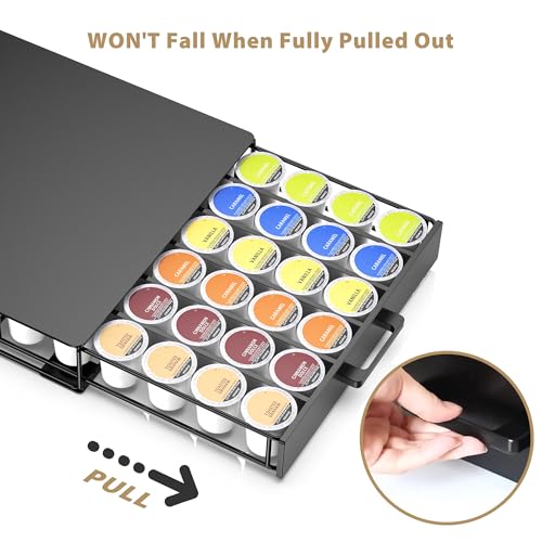 Storage Organizer Drawer for K (Black- 36 Pods Capacity)