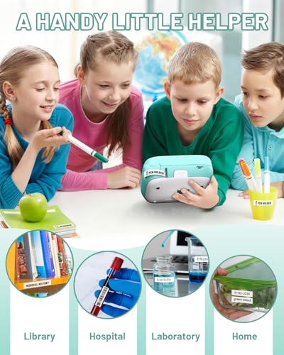 D210S Label Maker Machine with (Green)