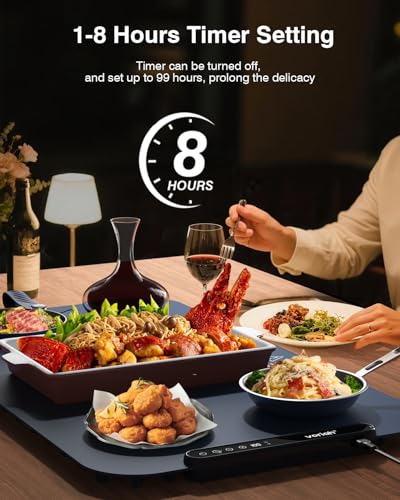 Warming Mat for Food (XL-28*16'' / Navy Blue)