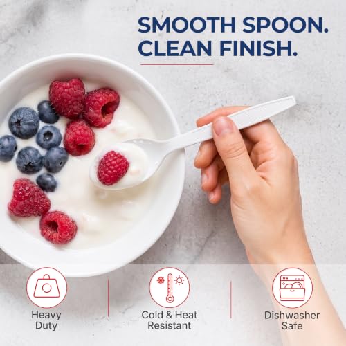 Extra Heavy Duty Plastic Teaspoons